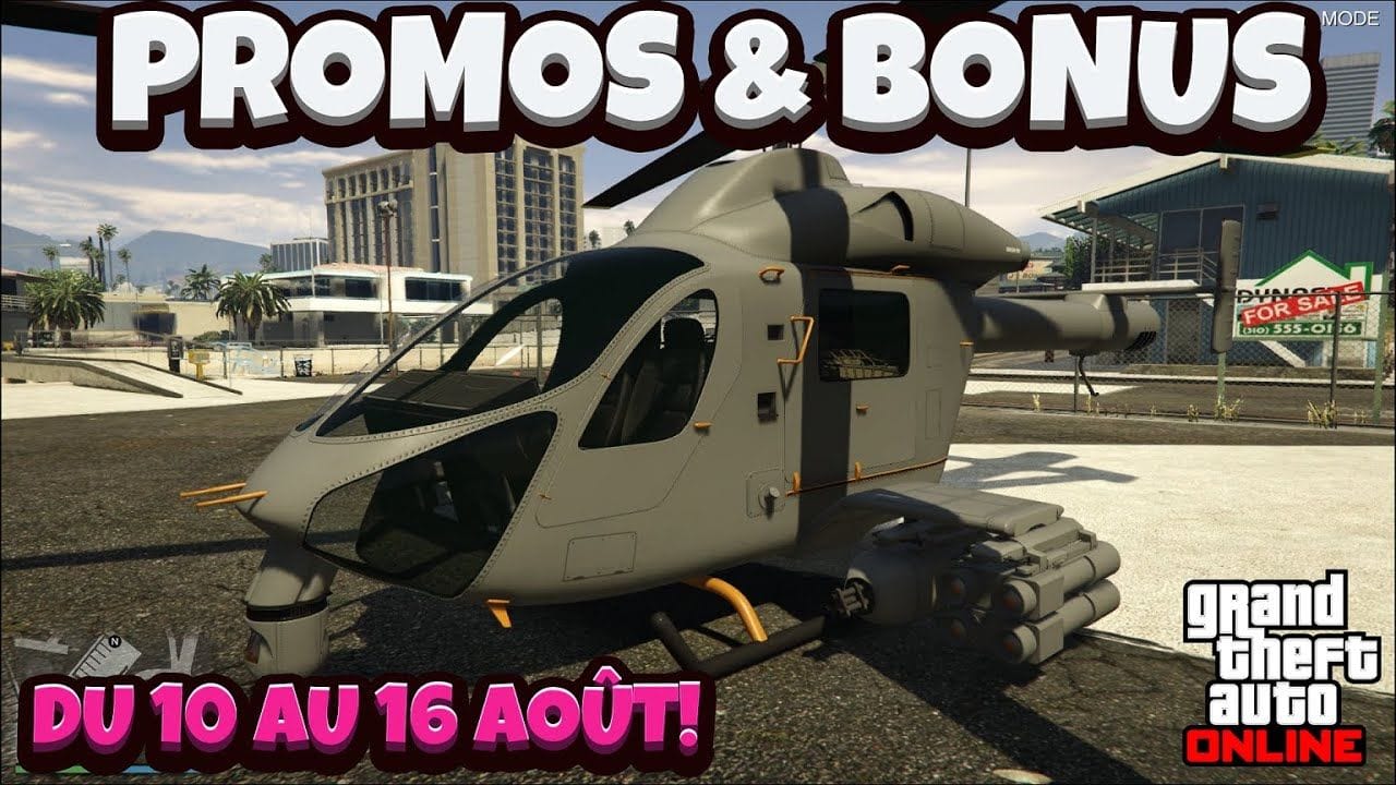 PROMOS & BONUS DU 10 AU 16 AOÛT 2023 SUR GTA ONLINE!