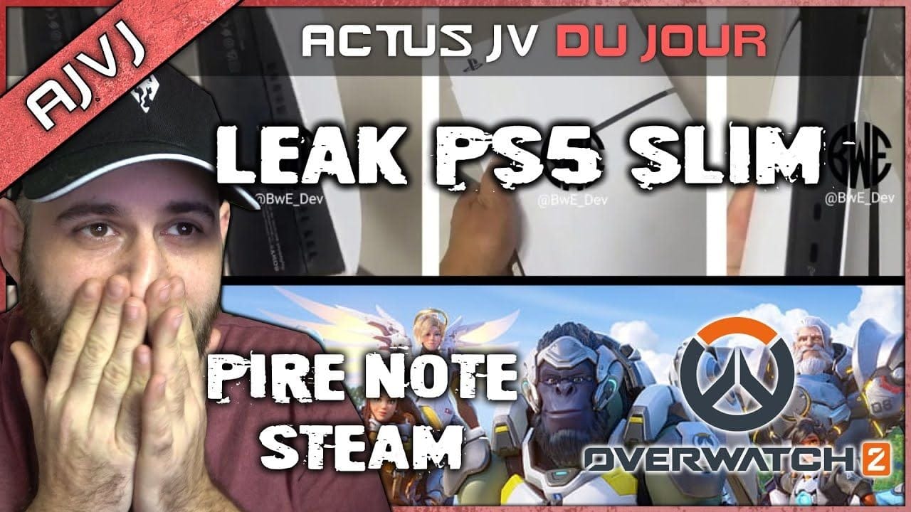 Leak du visuel PS5 SLIM 😯 XBOX crée un permis anti-toxique ! OVERWATCH 2 pire jeu STEAM, AC MIRAGE,