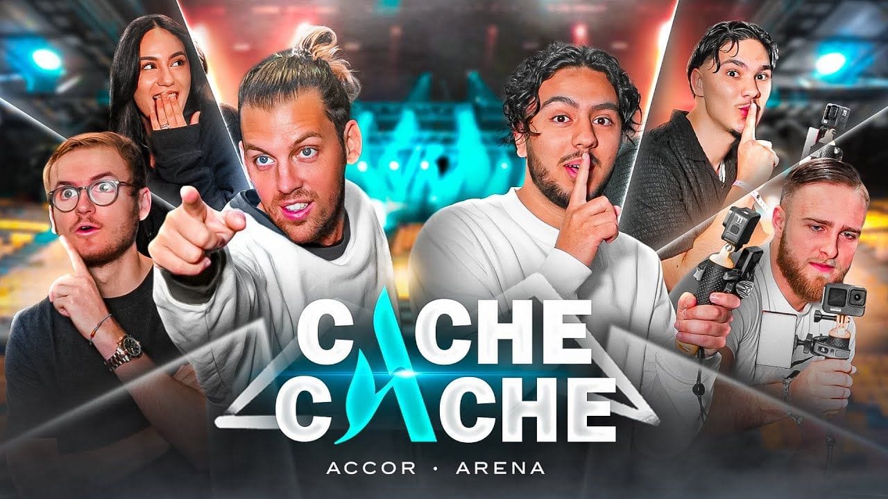 CACHE CACHE GÉANT À L’ACCOR ARENA ! (Ft.Pierre Croce, Teeqzy, Lucas Studio, AF5...)