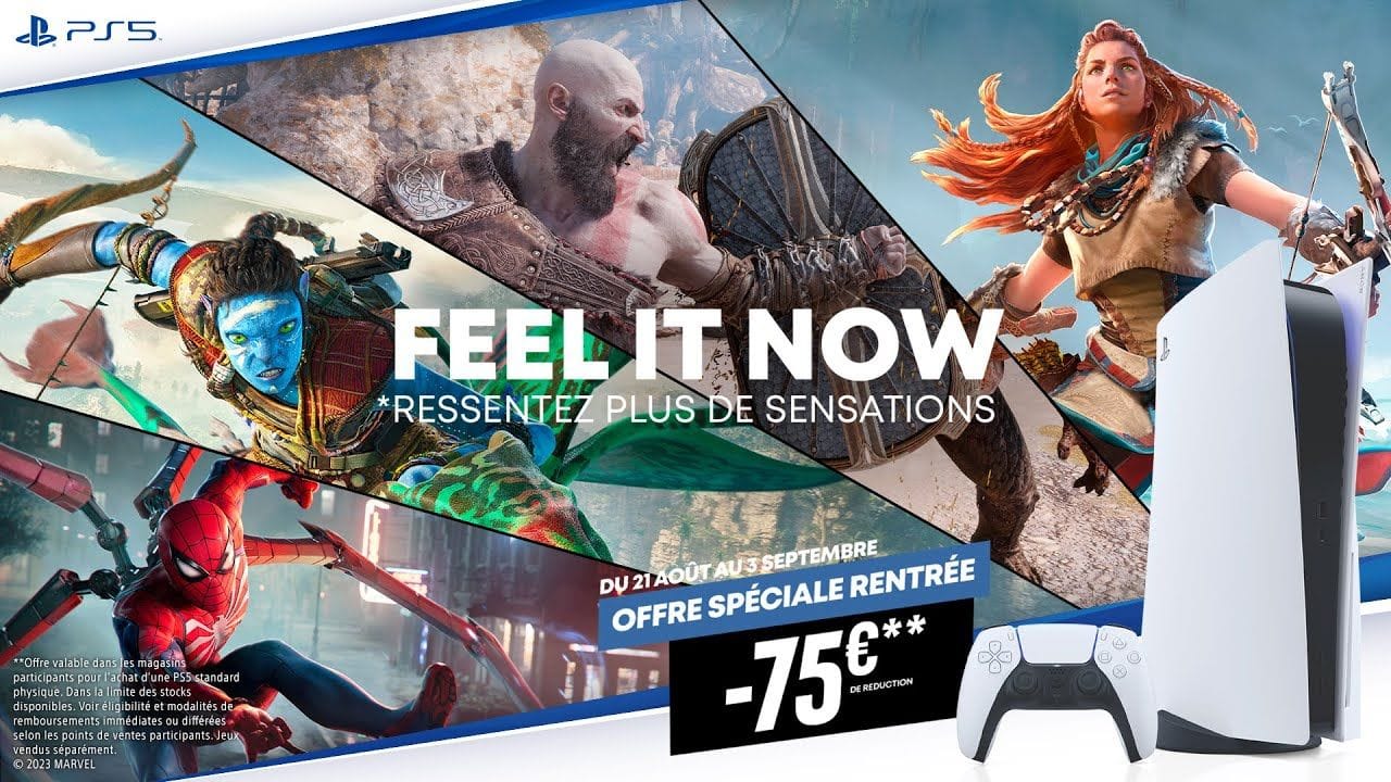 PlayStation 5 - 75€ de réduction jusqu'au 3 septembre