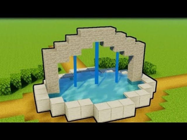 Tuto comment faire une fontaine moderne minecraft