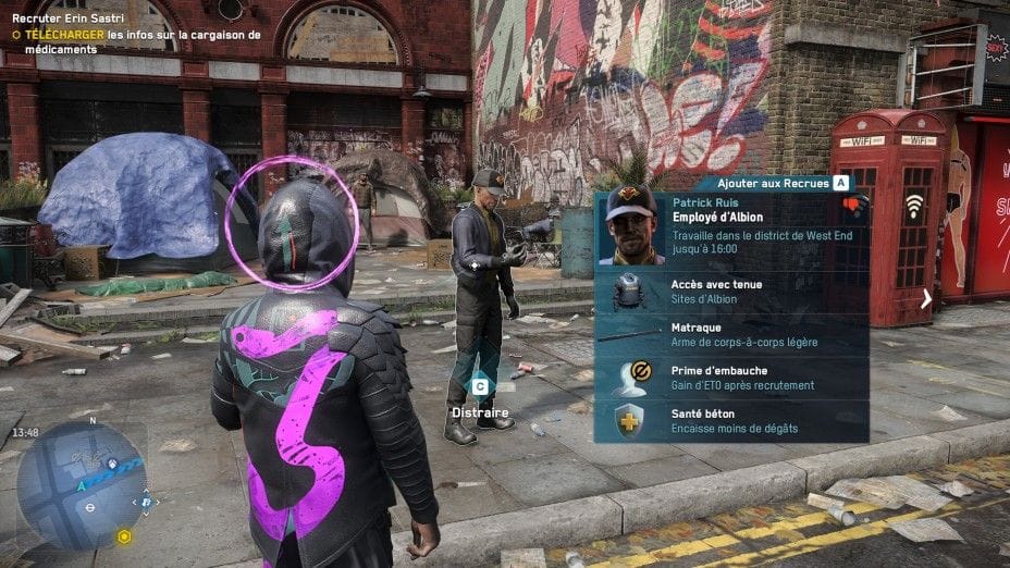 Watch Dogs Legion : Guide du recrutement & meilleures recrues