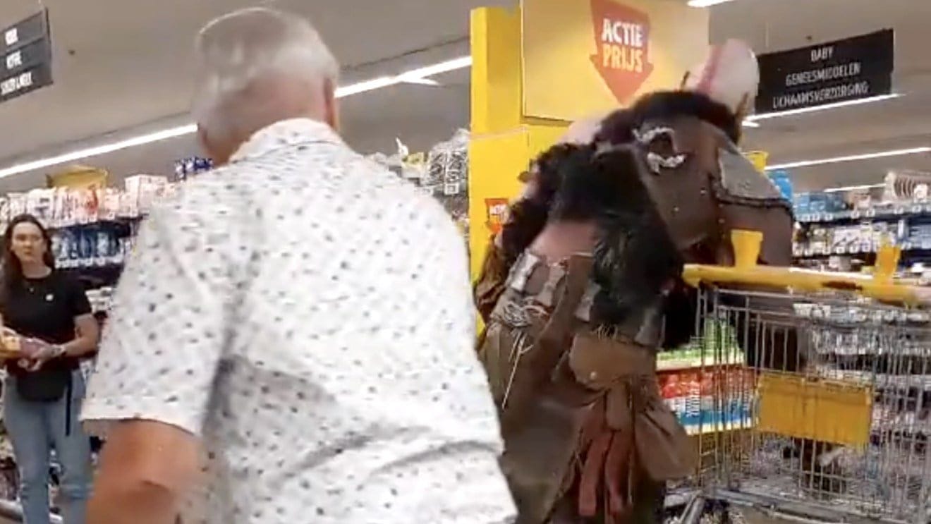 Le cosplay insolite du jour : Kratos fait ses courses, ça jette un froid glacial