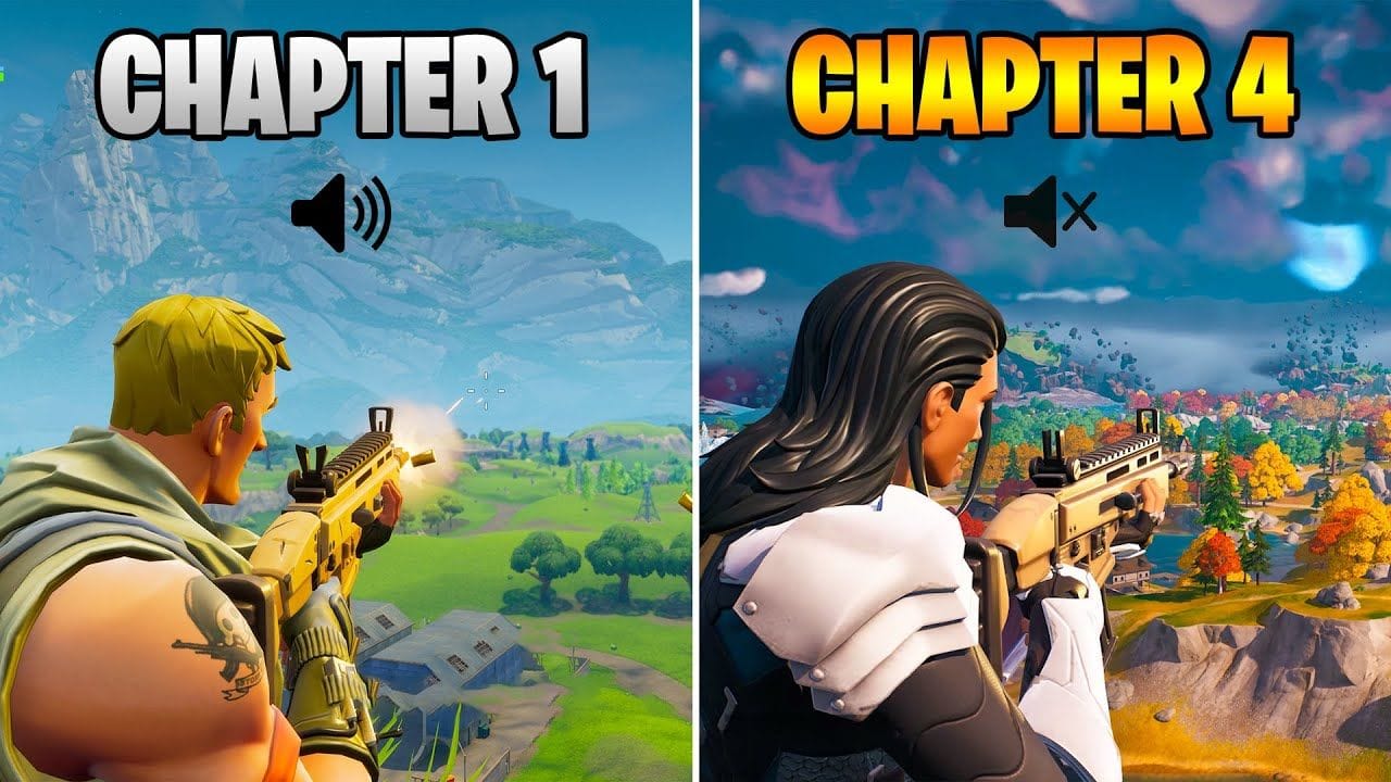 OG Fortnite Sound Effects VS Now (Chapter 1 Season 1 vs Chapter 4 Season 1)