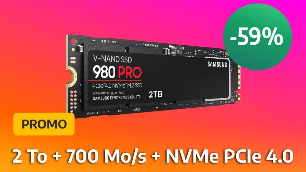 Promo : le SSD Samsung 980 PRO voit son prix chuter de 59% à l’occasion des French Days