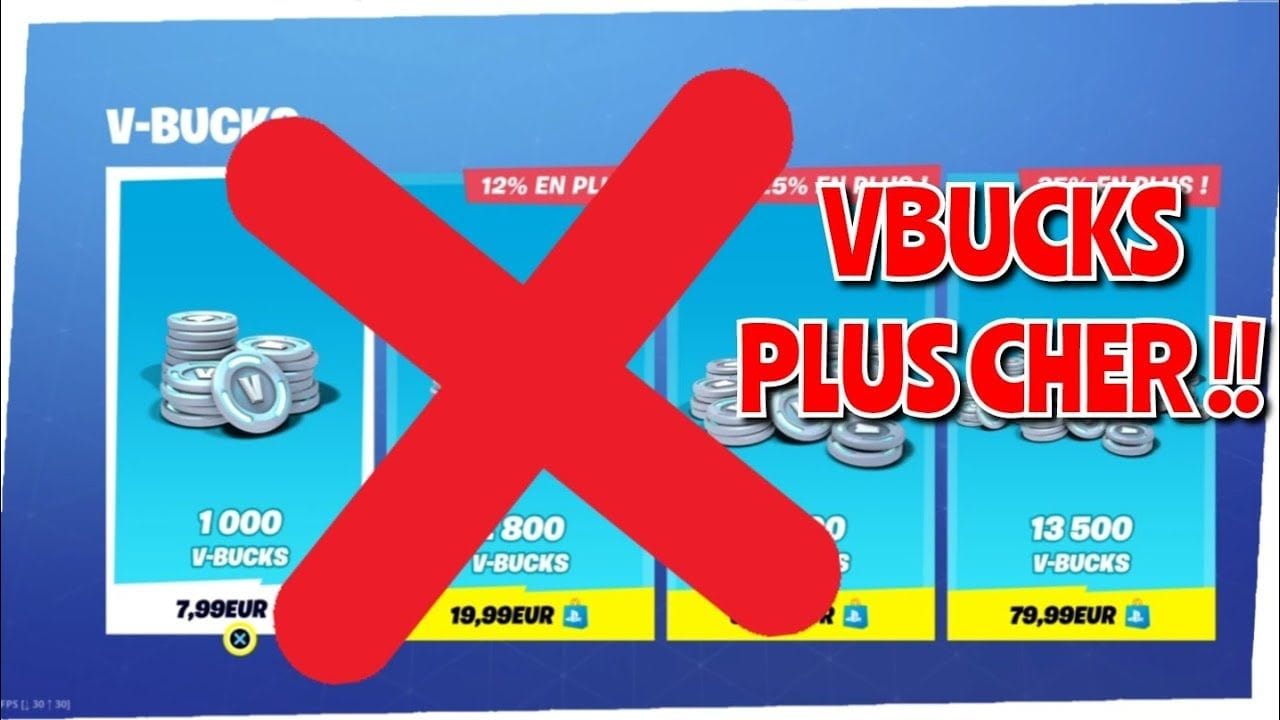 😤 LE PRIX DES VBUCKS VA AUGMENTER SUR FORTNITE !
