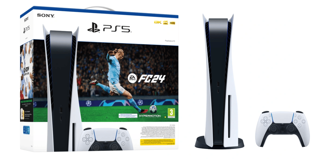 Grosse promo sur la Playstation 5 avec EA Sports FC24 à moins de 500€ chez Darty !