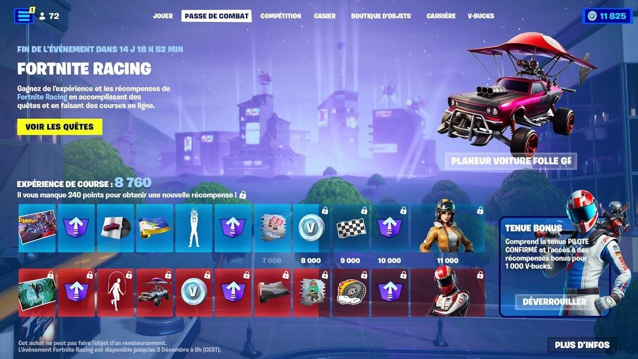 le nouveau PASSE DE COMBAT GRATUIT de Fortnite..