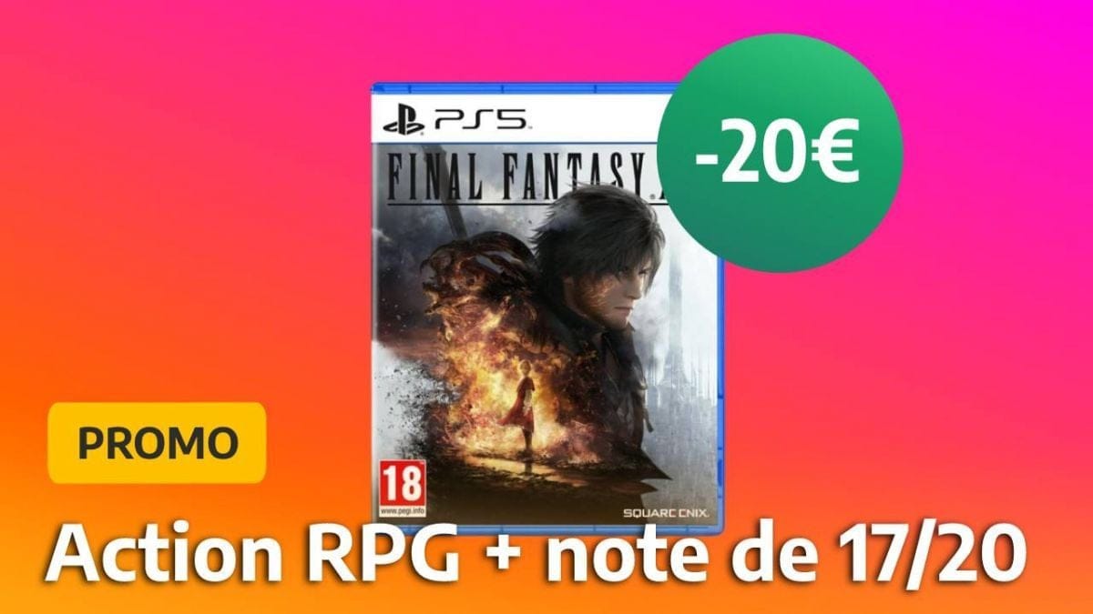 Final Fantasy XVI sur PS5 est déjà en promotion ! C'est l'occasion de découvrir ce jeu noté 17/20 !
