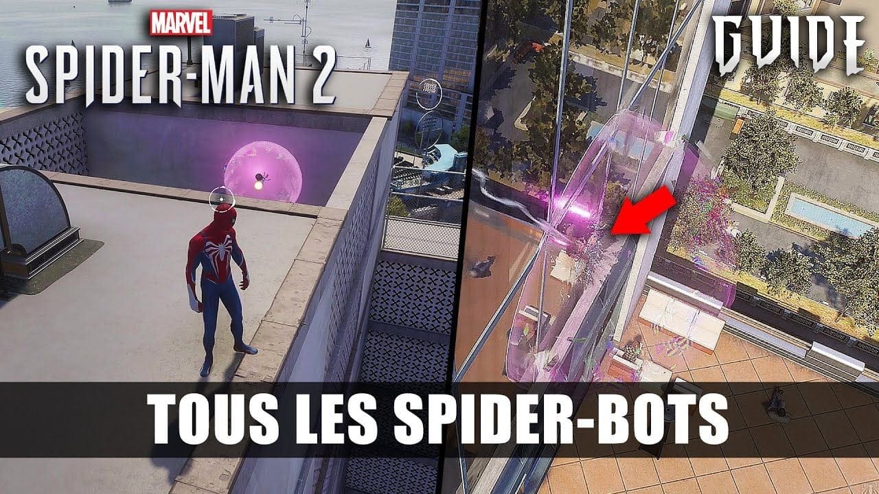 Marvel's Spider-Man 2 : Tous les SPIDER-BOTS (Emplacements) Guide 🏆 Curieux Protocoles Communication