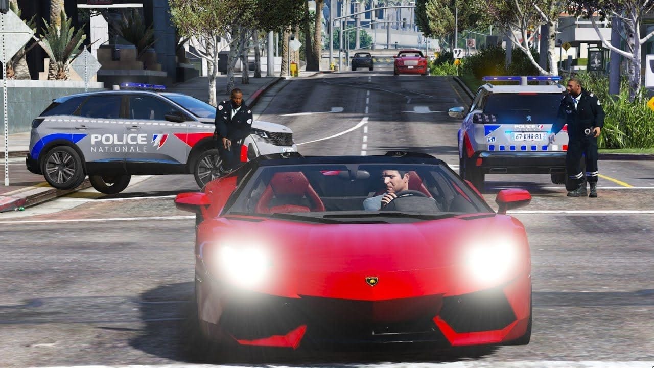 [GTA 5] JE FUIT LA POLICE EN LAMBORGHINI - C'EST INCROYABLE