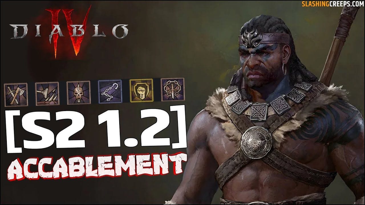 Build Barbare Accablement Diablo 4 Saison 2 Patch 1.2 avec Arsenal !