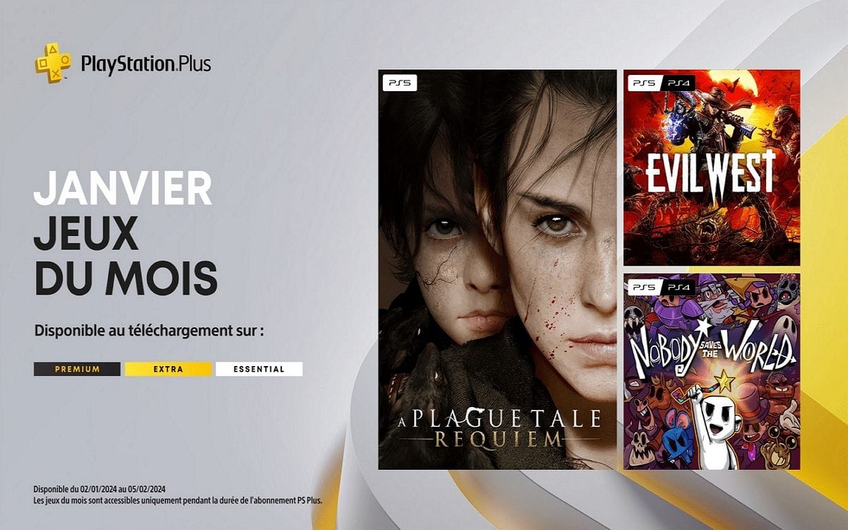 PlayStation Plus : voici les jeux PS4 et PS5 offerts en janvier 2024