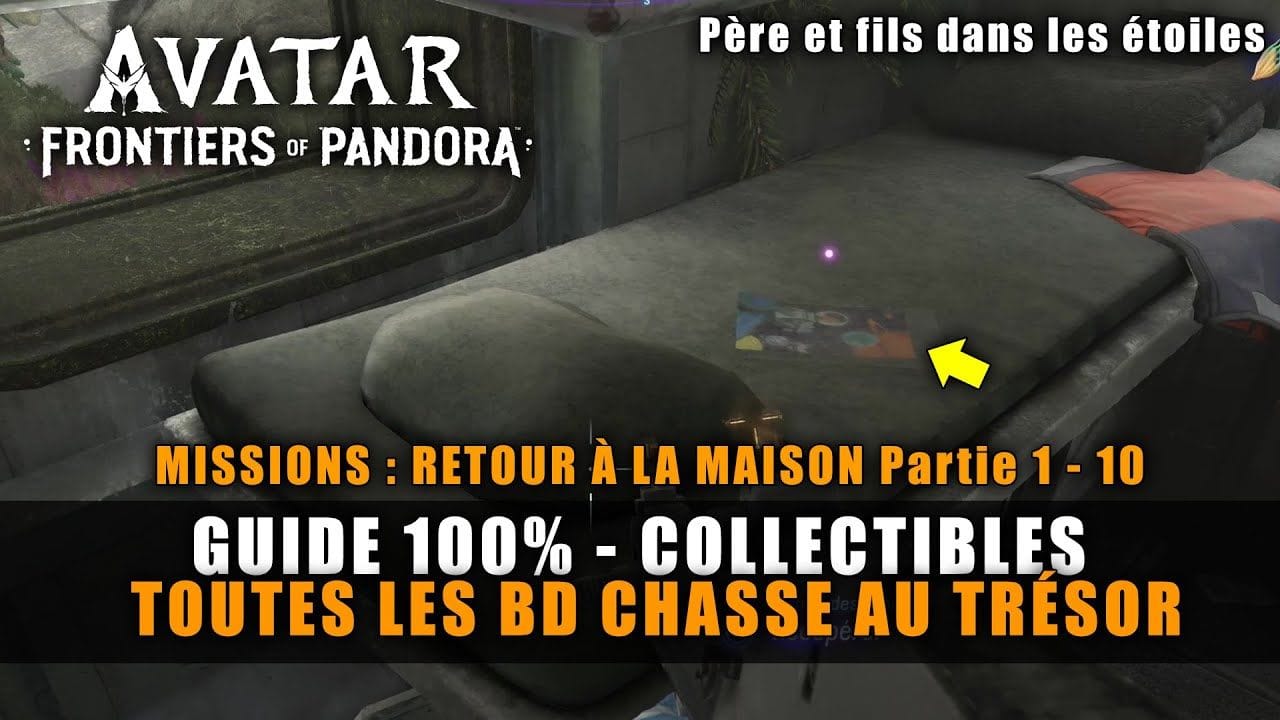 Avatar Frontiers of Pandora : Toutes les BD CHASSE AU TRÉSOR (Retour à la maison) Guide