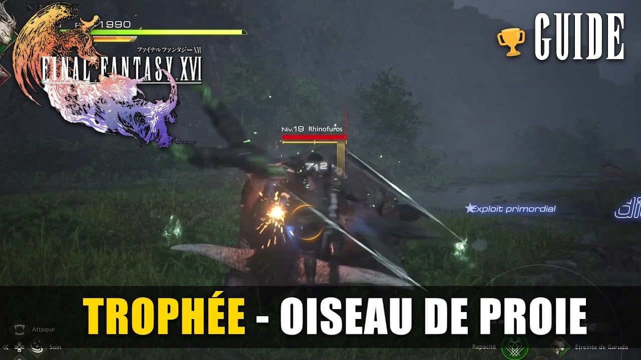 Final Fantasy 16 : Comment débloquer le Trophée OISEAU DE PROIE - GUIDE 🏆