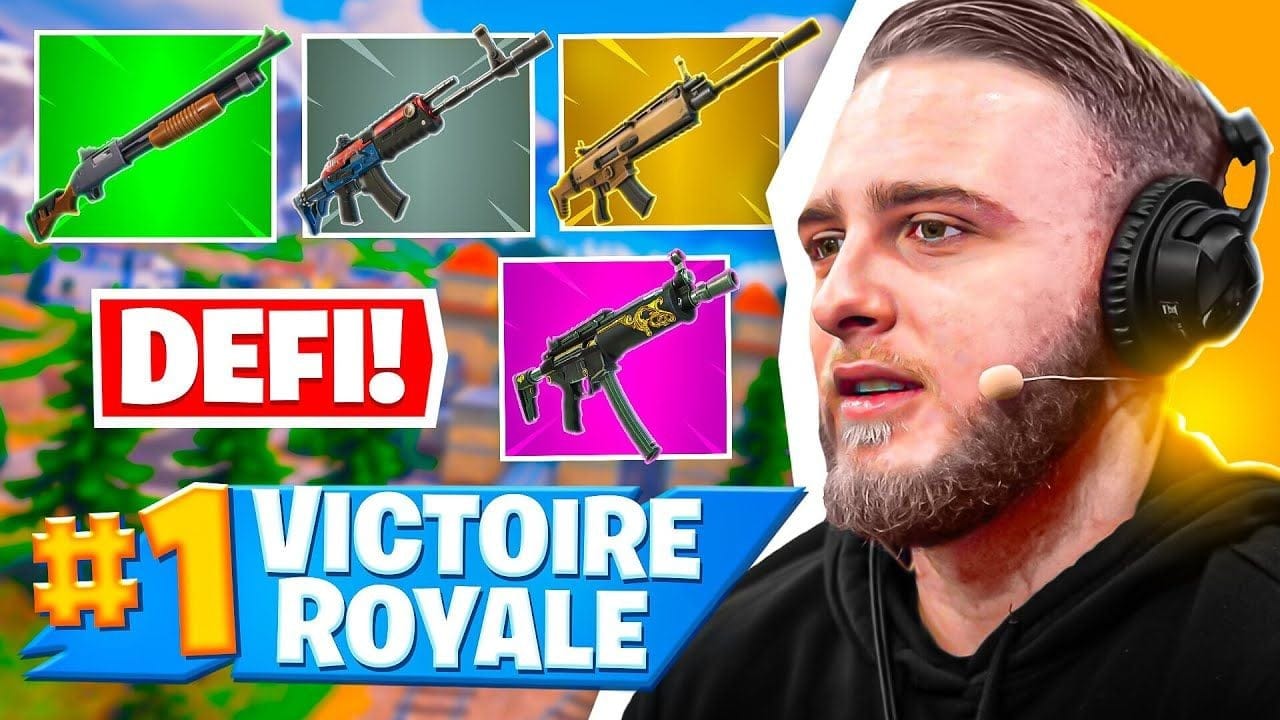 Faire TOP 1 avec toutes les armes sur FORTNITE (en 1 partie)