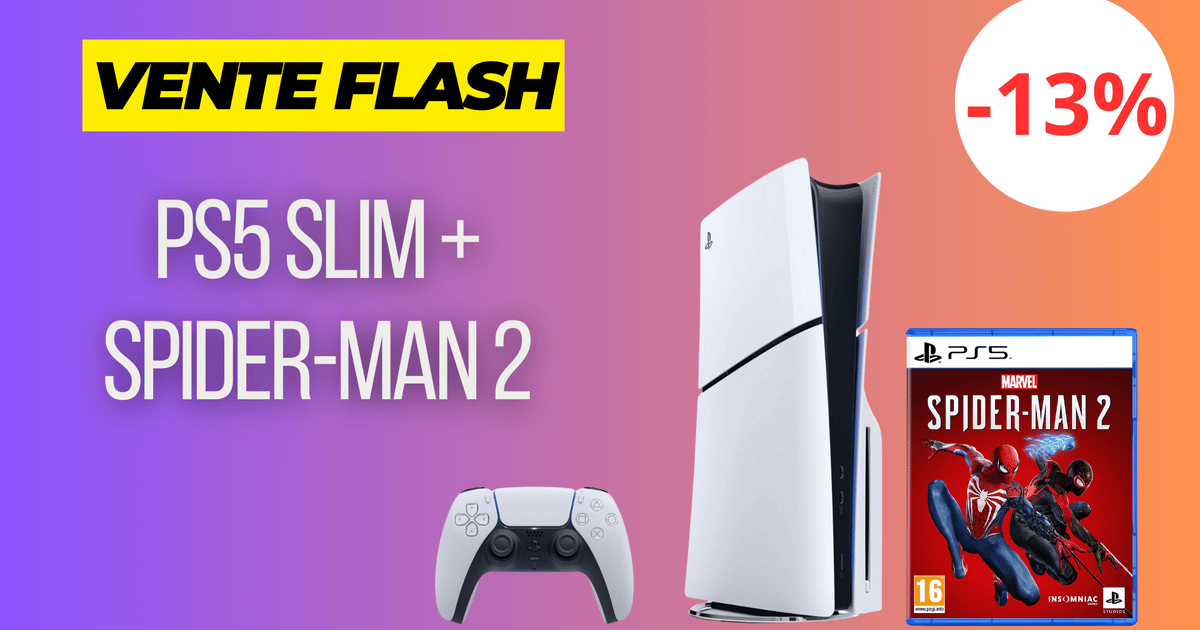 PS5 Slim + Spider-Man 2 en promo ! Le pack ultime en réduction sur Amazon