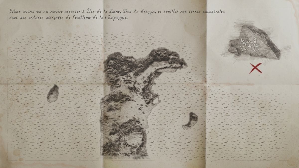 Notre terre en héritage Skull and Bones : Carte au trésor, cache secrète ... Où trouver les actifs de la Compagnie ?