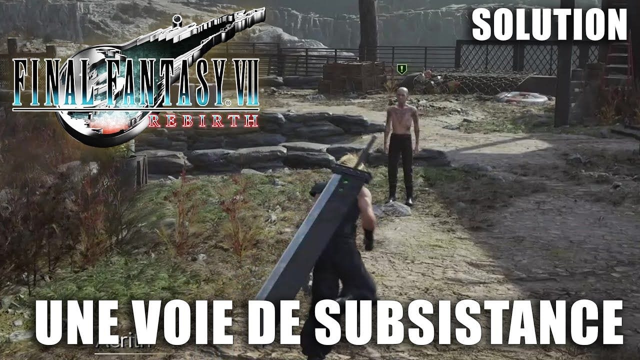 Final Fantasy 7 Rebirth : Solution Quête secondaire : Une voie de subsistance (Épreuve du Charron)