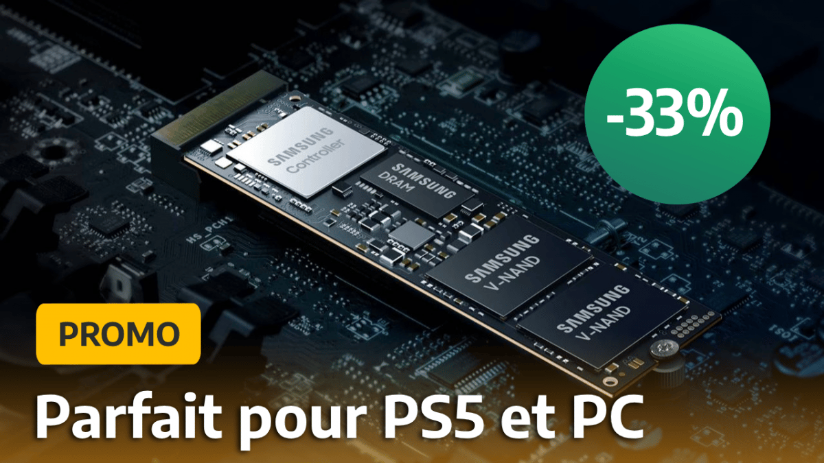 Parfait pour votre PS5 et votre PC gamer, le SSD Samsung 980 Pro est à un bon prix grâce à cette promo de -33% mais attention à la rupture !