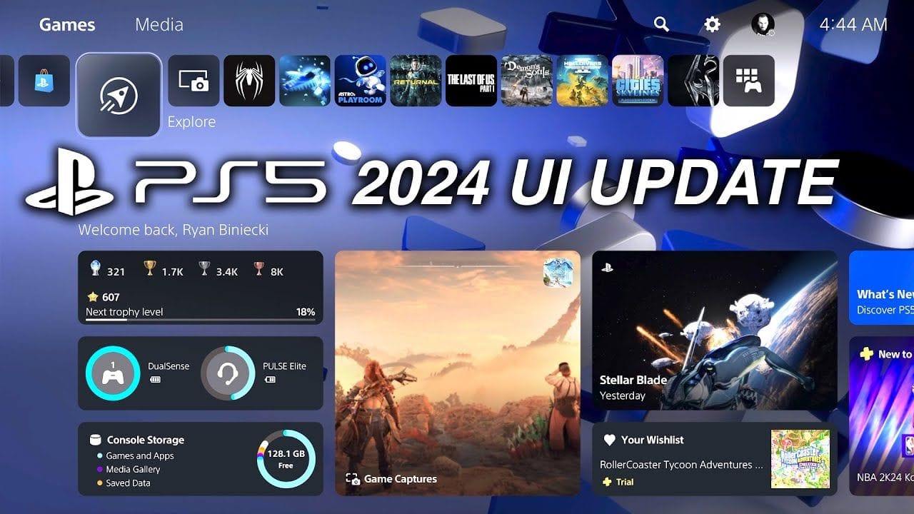 BIG PS5 UI Home Screen Upgrade: Widgets, Friend Activities, Live Wallpapers & More