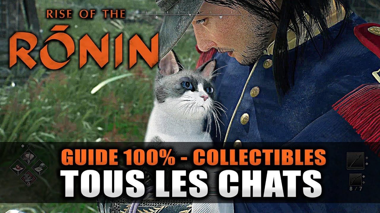 Rise Of The Ronin - Guide 100% : Emplacement de TOUS LES CHATS (Félin pour l'autre 🏆) Collectibles