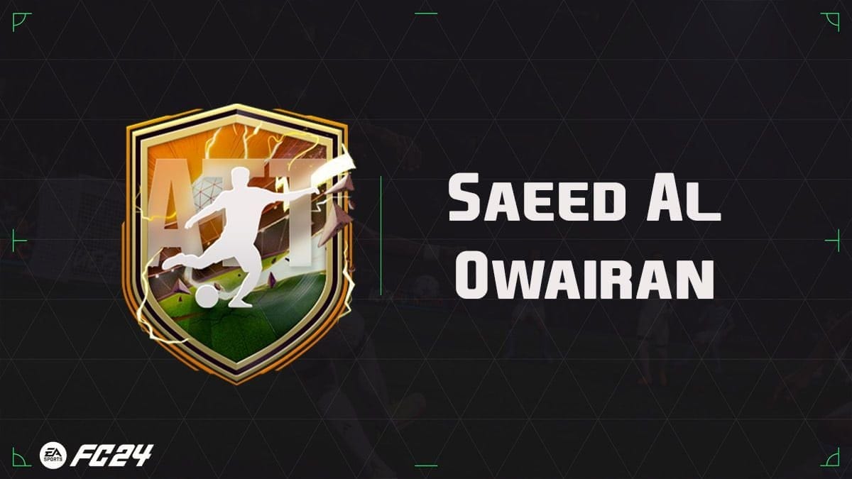 EA FC 24, solution DCE Saeed Al Owairan - Guides - Gamosaurus