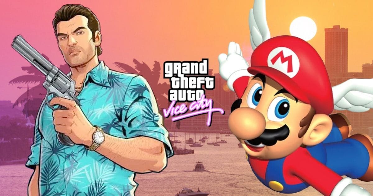Cette IA imagine à quoi aurait pu ressembler Super Mario 64 s'il se déroulait à Vice CIty