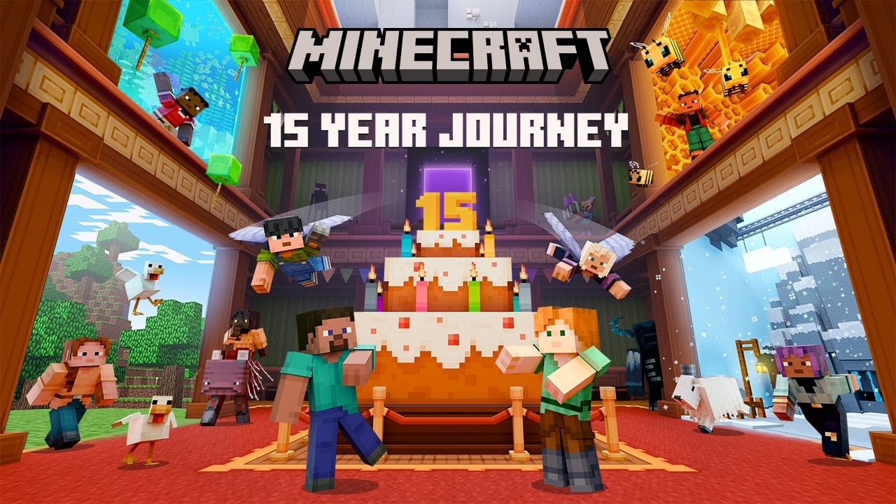 Minecraft - Une carte gratuite célèbre les 15 ans du jeu avec nostalgie - GEEKNPLAY Événements, Home, Mac, News, Nintendo Switch, PC, PlayStation 4, Smartphone, Xbox One, Xbox Series X|S