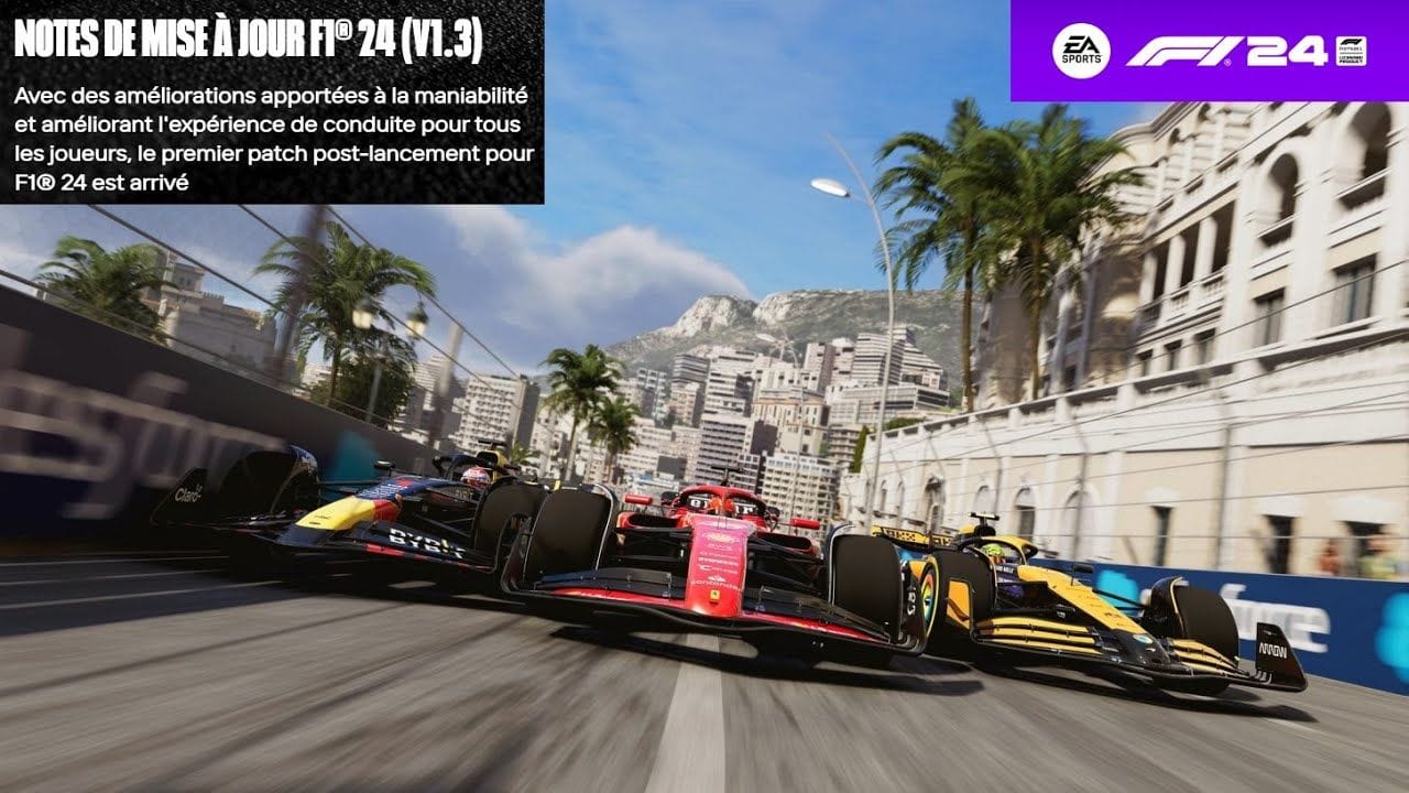 F1 24 - PATCH 1.3 - TOUTES LES INFORMATONS