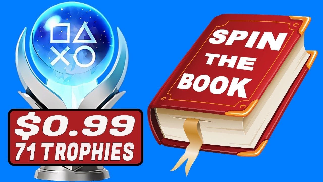 New Cheap PS5 Platinum Game With 71 Trophies - Spin The Book