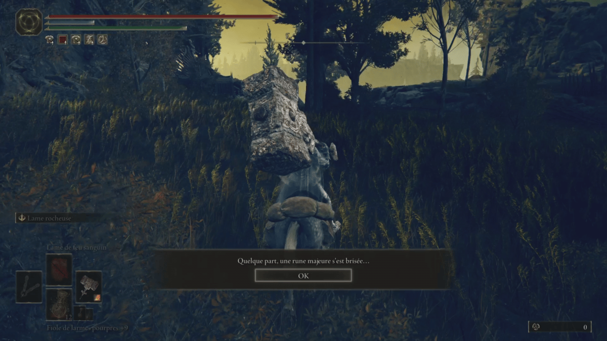 Rune majeure brisée Elden Ring DLC : Quelle est cette notification qui survient dans le monde ouvert ?