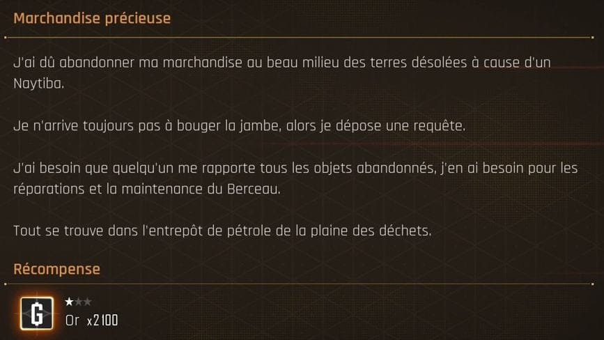 Marchandise précieuse