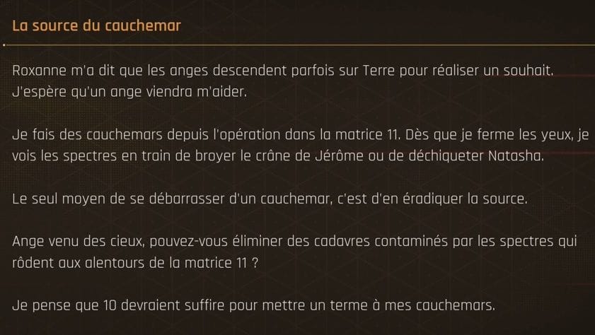 La source du cauchemar