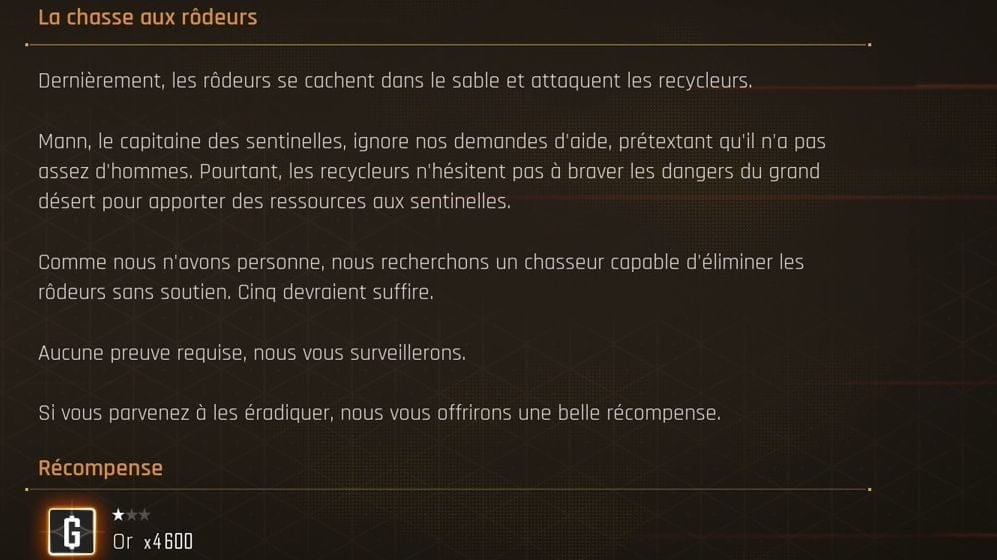 La chasse aux Rôdeurs