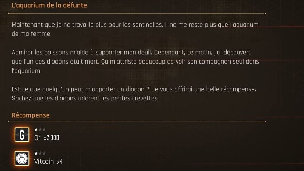L'aquarium de la défunte