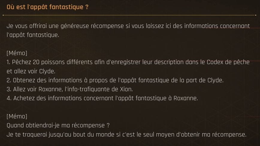 Où est l'appât fantastique ?