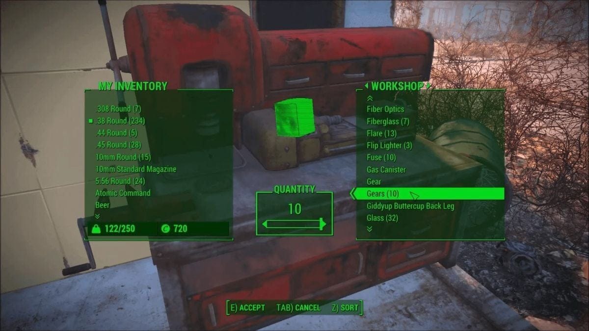 Engrenage Fallout 4 : Où trouver cet objet de type bric-à-brac ?