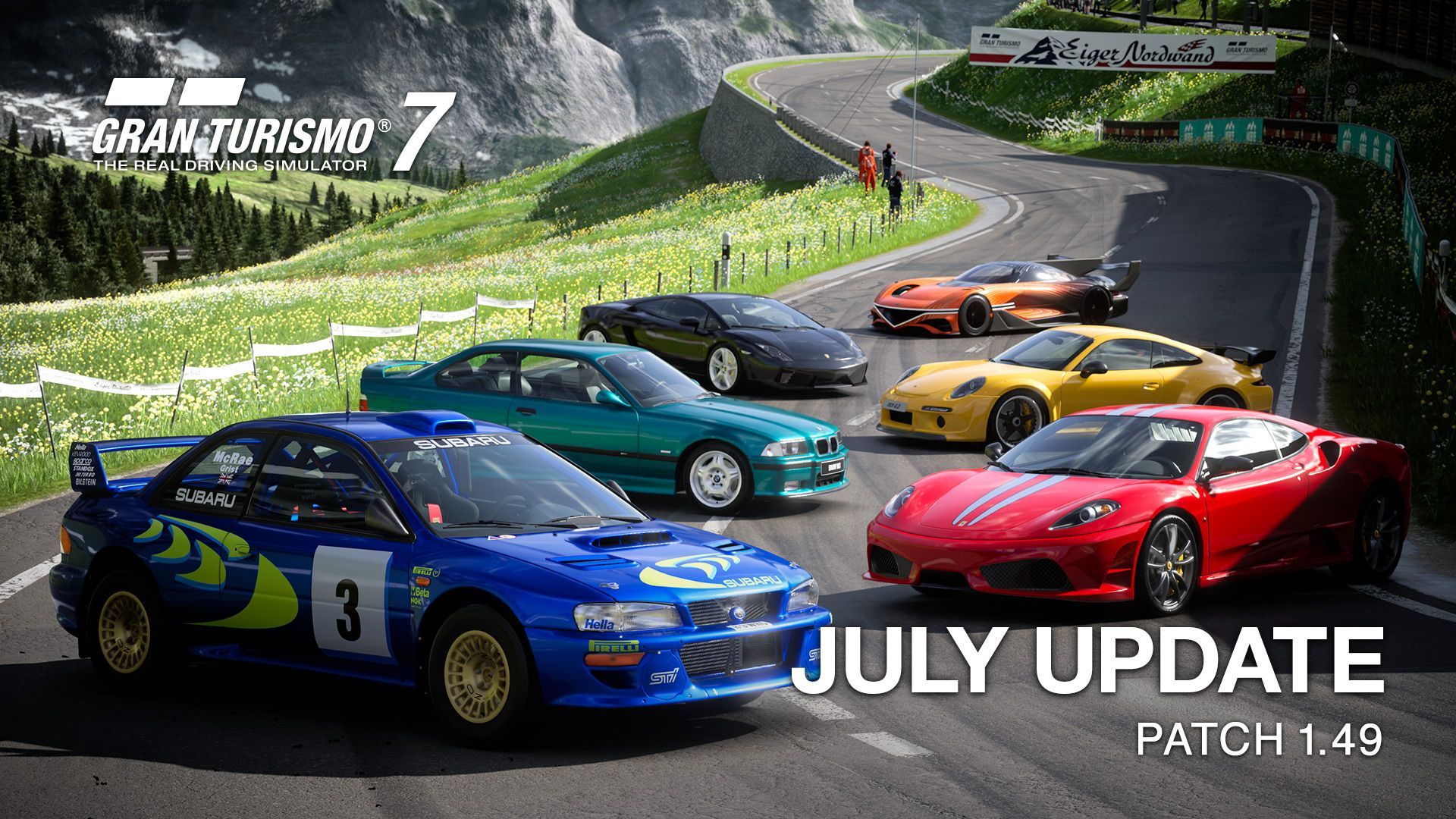 Présentation de la mise à jour de juillet de Gran Turismo 7 : ajout de 6 nouvelles voitures, du circuit "Eiger Nordwand" et d'une amélioration de la physique ! - Gran Turismo™ 7 - gran-turismo.com