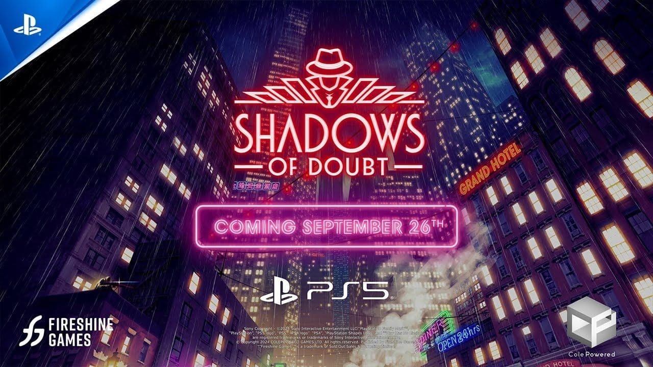 Shadows of Doubt - Release Date Announce Trailer | PS5 Games