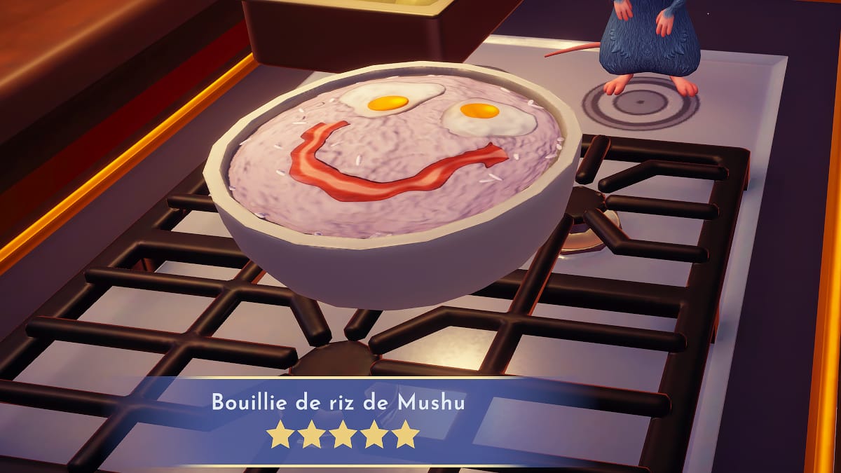 Bouillie de riz de Mushu Disney Dreamlight Valley comment préparer cette recette 5 étoiles