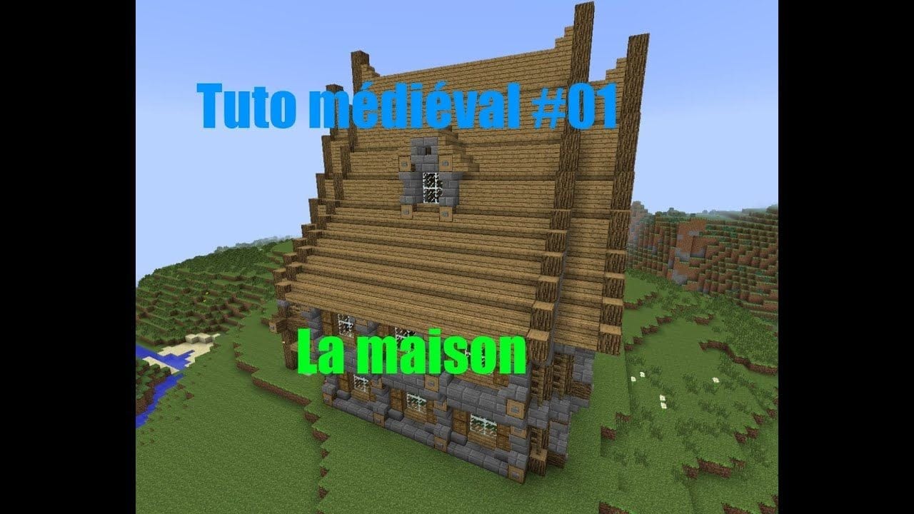 Minecraft - Construire un village médiéval de A à Z #01 - La maison 1/2