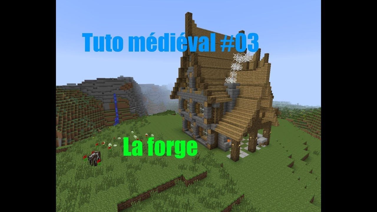 Minecraft - Construire un village médiéval de A à Z #03 - La forge 1/2