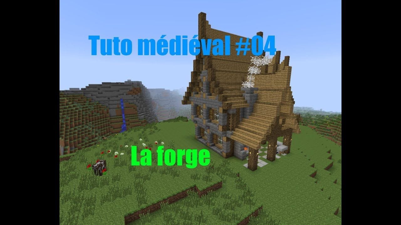 Minecraft - Construire un village médiéval de A à Z #04 - La forge 2/2