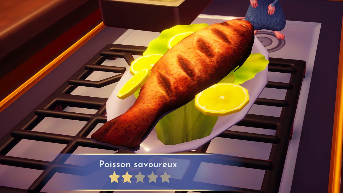 Poisson savoureux Disney Dreamlight Valley : comment préparer cette recette 2 étoiles ?