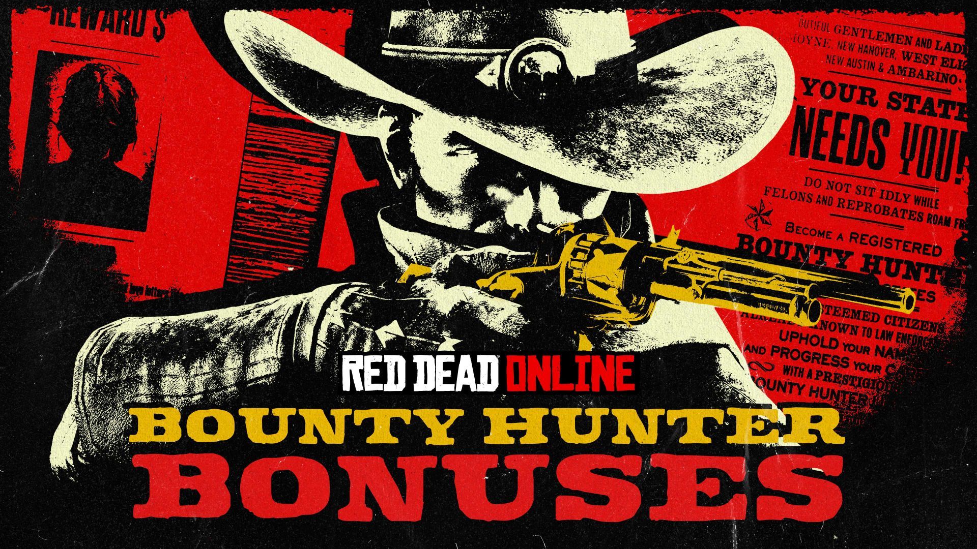 Earn Double Rewards on All Bounty Missions and Bounty Hunter Free Roam Events - Rockstar Games