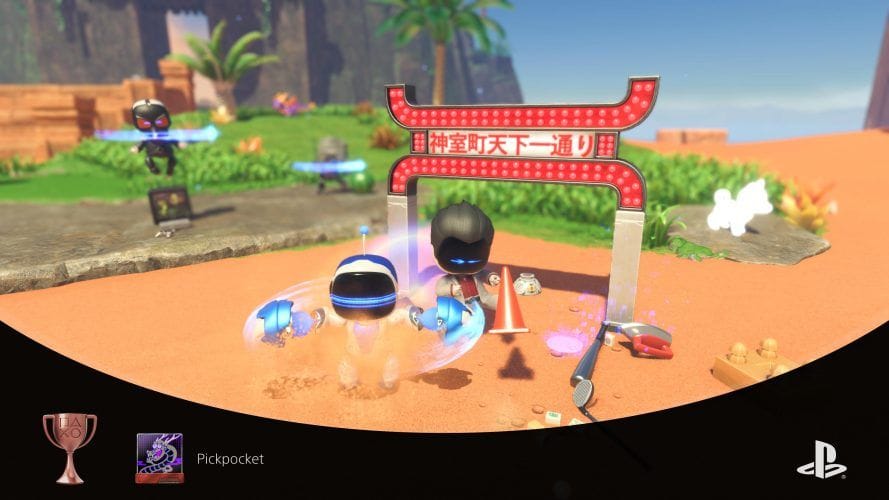 Pousser un voyou à lâcher ses objets (Pickpocket) | Guide Astro Bot