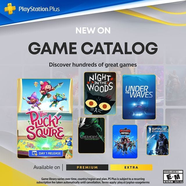 PlayStation on Instagram: "The PlayStation Plus Game Catalog for September includes:  📖 The Plucky Squire 🌲 Night in the Woods 🛣️ Road 96 ☢️ Chernobylite  …and more. Visit PlayStation Blog for the full lineup."