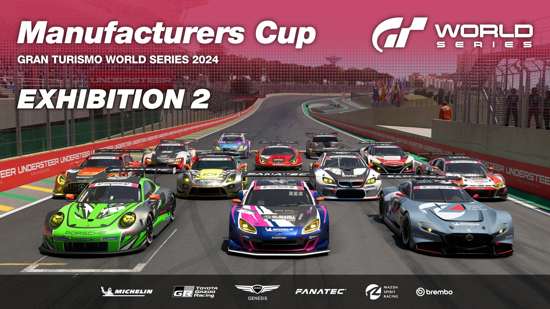 Ouverture de l'événement Gran Turismo World Series 2024 - Exhibition 2 - Manufacturers Cup - Mode Sport - Gran Turismo 7 - gran-turismo.com