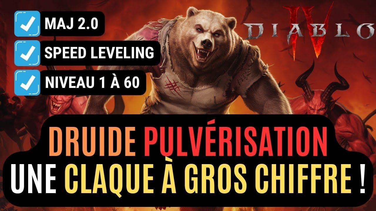 Le Build Du Druide Pulvérisation 1 à 60 Pour Du Speed Leveling À Base De Claques En Saison 6 !